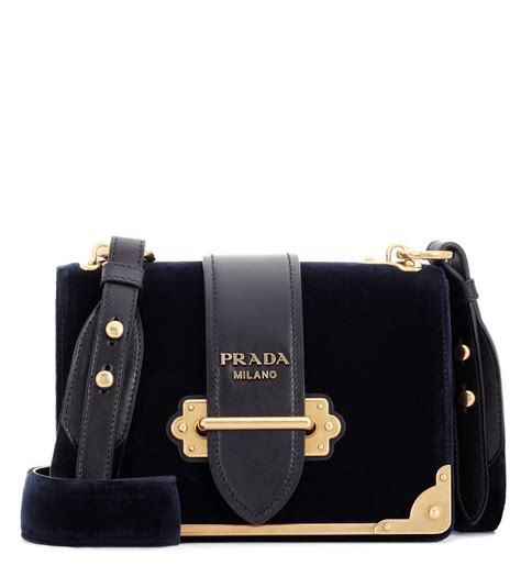 navy blue prada purse|prada cahier bag.